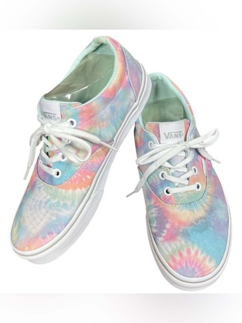 VANS Doheny Tie Dye Sneakers Blue White Pink Women's Size 8 #721356 EUC